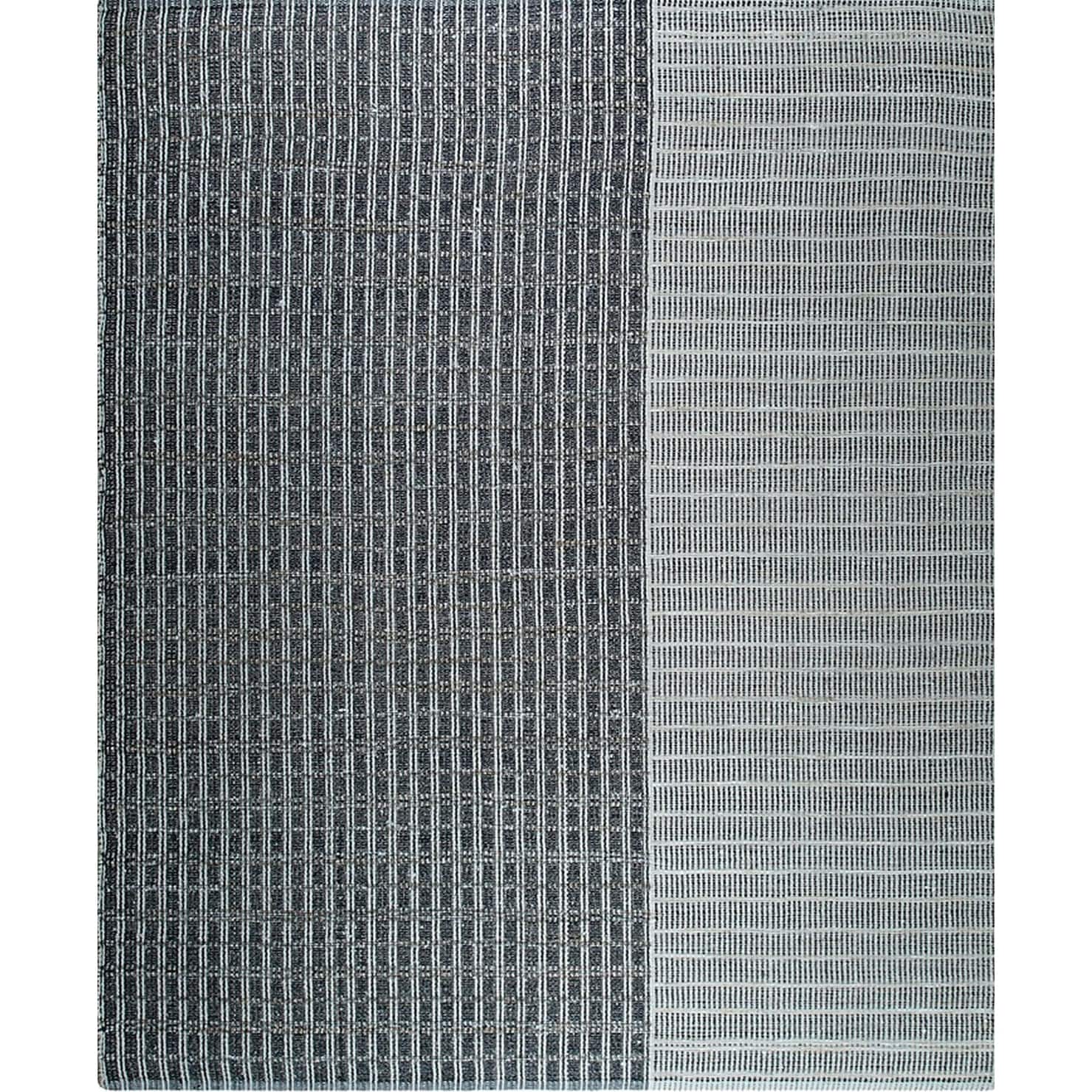 Home Decor EORC Natural Gold Contemporary Geometric Flat Weave Area Rug Stylish and Versatile Rug for Enhancing the Comfort