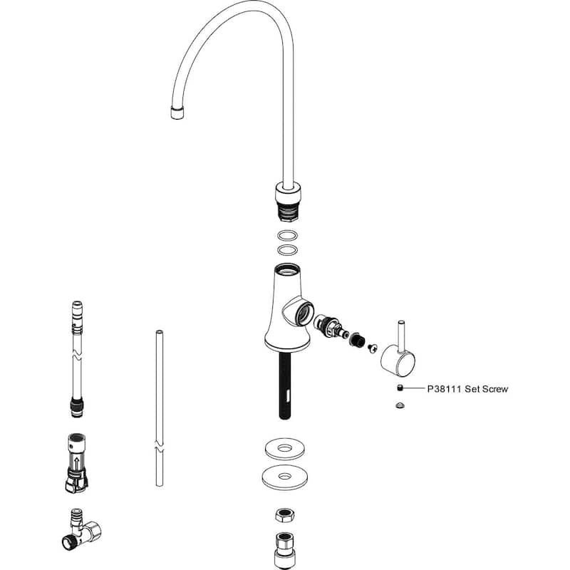 Elkay LKAV71F Avado 1.5 GPM Water Dispenser Faucet - Stainless Steel