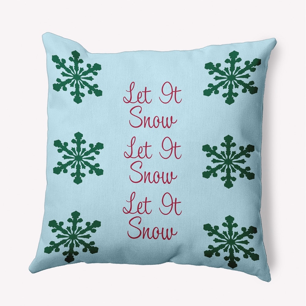 Let It Snow Winter Accent Pillow