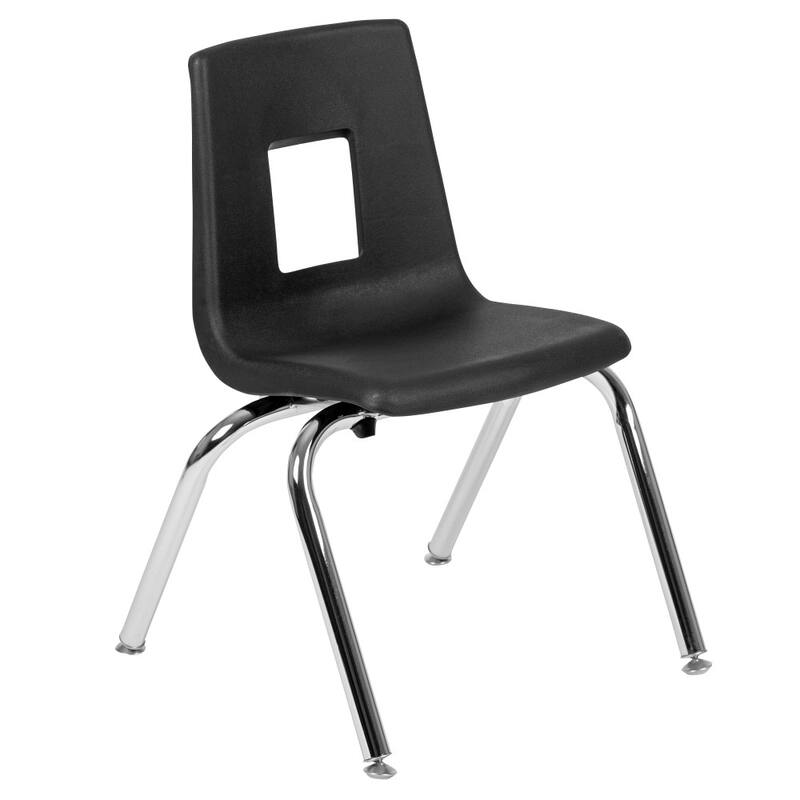 76" Oval Wave Flexible Laminate Activity Table Set with 14" Student Stack Chairs - 76"D x 47.5"W x 16.25" - 25.25"H