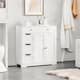 Yaheetech Bathroom Storage Cabinet Free-Standing Floor Cabinet With 4 ...