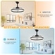 preview thumbnail 111 of 118, 20"/24"/72" Oaks Aura Cotti Low Profile Dimmable Smart Ceiling Fan with Lights 6-Speed Flush Mount Modern Remote
