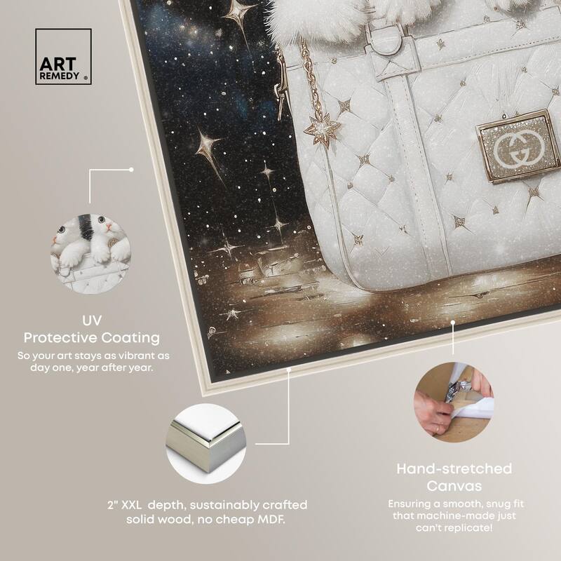 Constellation Kittens Purse Canvas by Art Remedy