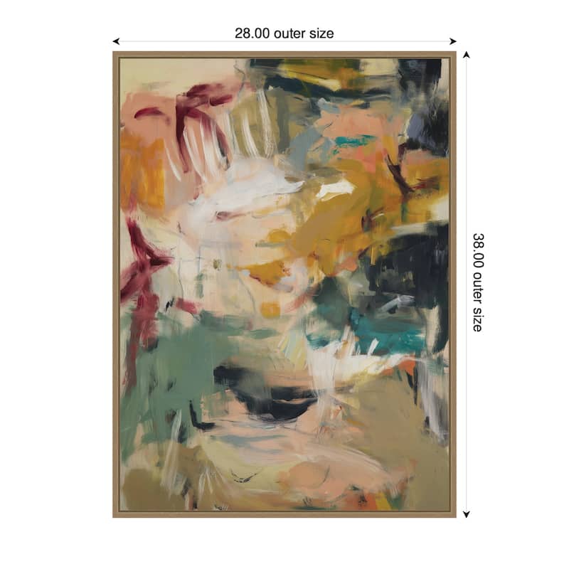 Kate and Laurel Painted Storm No. 2 by Amy Lighthall Framed Canvas Wall Art Print