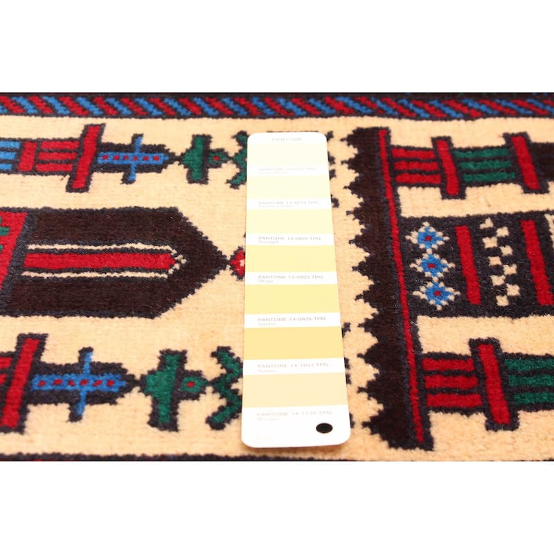 ECARPETGALLERY Hand-knotted Teimani Cream Wool Rug - 3'5 x 6'8