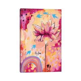 iCanvas "Fly Free Lotus" by Tamara Laporte Canvas Print - Bed Bath ...