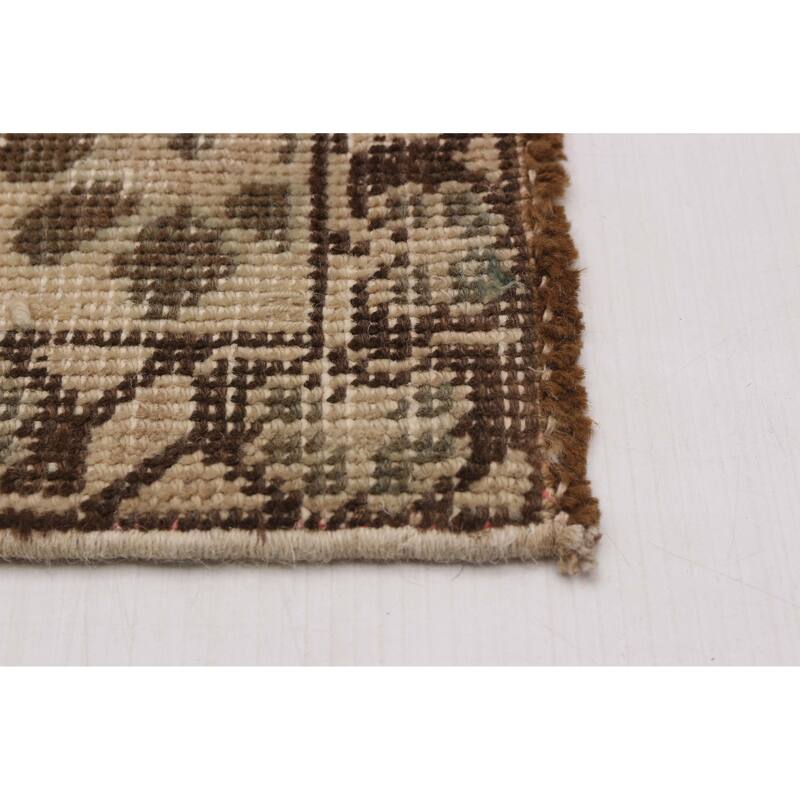ECARPETGALLERY Hand-knotted Antalya Vintage Beige Wool Rug - 4'9 x 9'7