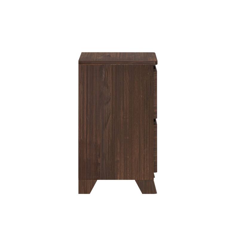 Max and Lily Farmhouse Nightstand with 2 Drawers