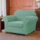 preview thumbnail 66 of 91, Subrtex Stretch Spandex 2-piece Armchair Slipcover Furniture Protector Dark Cyan