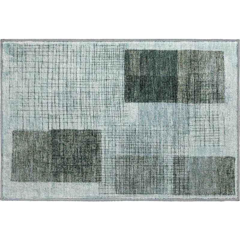 Premium Washable Super Soft Geo Hatch Mayfield Rug