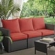preview thumbnail 19 of 49, Sorra Home Sunbrella Outdoor Deep Seating Sofa Pillow and Cushion Set