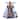 Kurt Adler 12-Inch UL 10-Light Delft Blue with Gold Angel Tree Topper