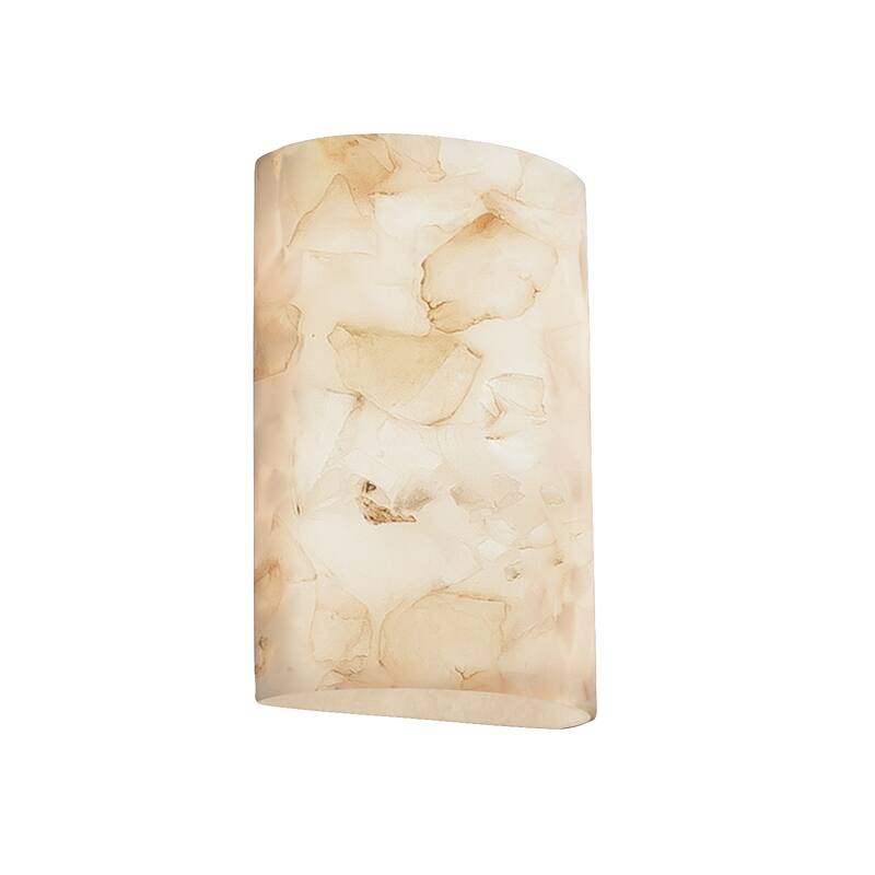 Justice Design Alabaster Rocks 2-light ADA Large (No Metal) Wall Sconce