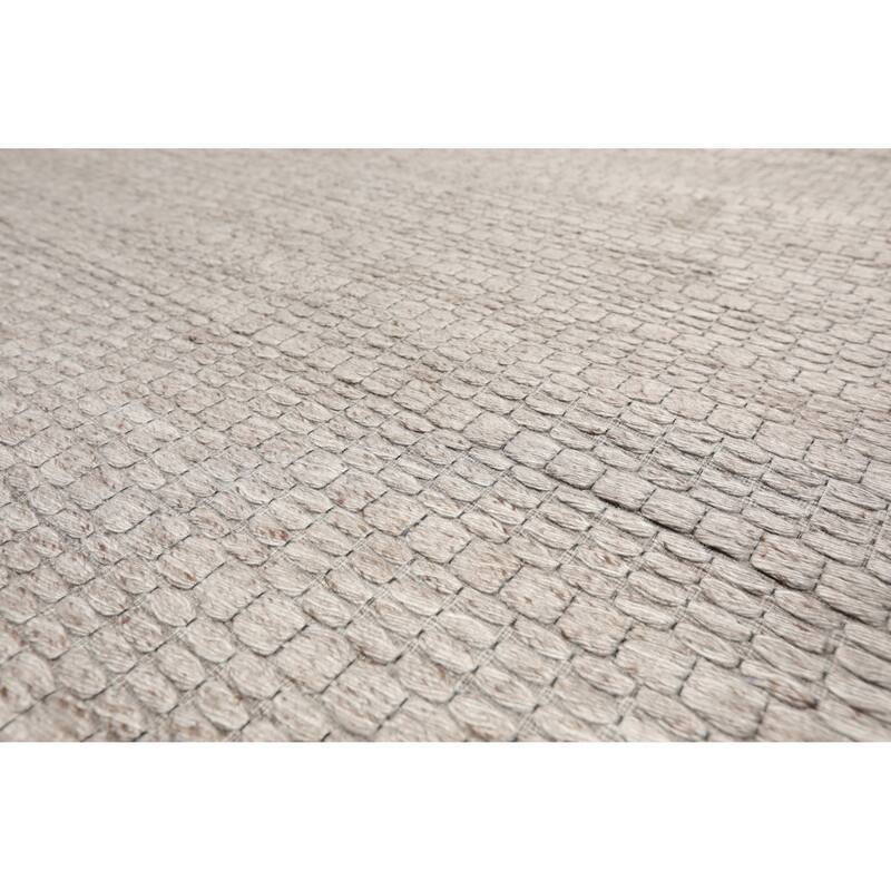 Hand Woven Gray, Flatweave Wool Traditional Oriental Area Rug