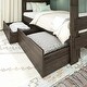preview thumbnail 14 of 22, Max and Lily Farmhouse Twin over Twin Bunk Bed with Storage Drawers