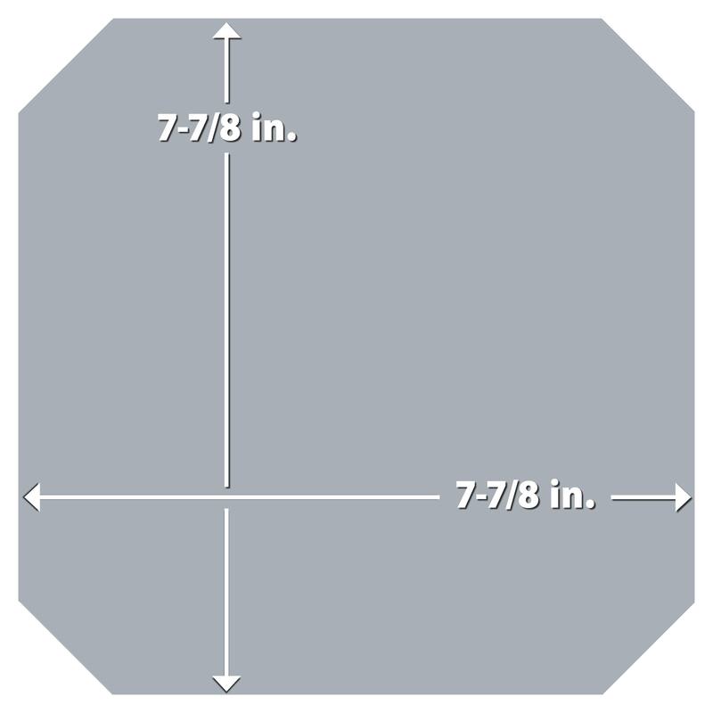 Merola Tile Vaudeville Octagon Humo 7-7/8" x 7-7/8" Porcelain Floor and Wall Tile