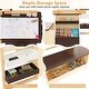 preview thumbnail 7 of 21, Costway Kids Art Center Wooden Table Bench Set Adjustable Double-Sided - See Details