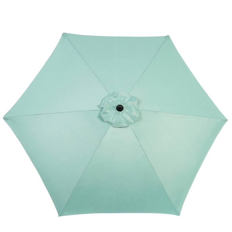 104" Patio Umbrella with Push Button Tilt,6 Ribs and Crank (No Base)