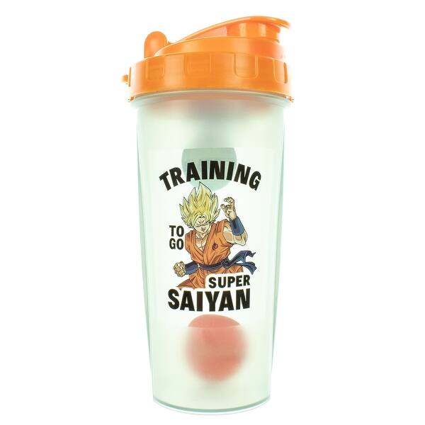 Dragon Ball Z Super Saiyan Goku 20oz Protein Mixer Shaker Bottle On Sale Overstock 32038995