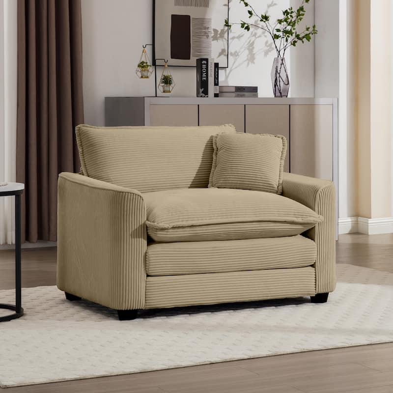 GDFStudio - Linda Corduroy Deep Seat Sofa