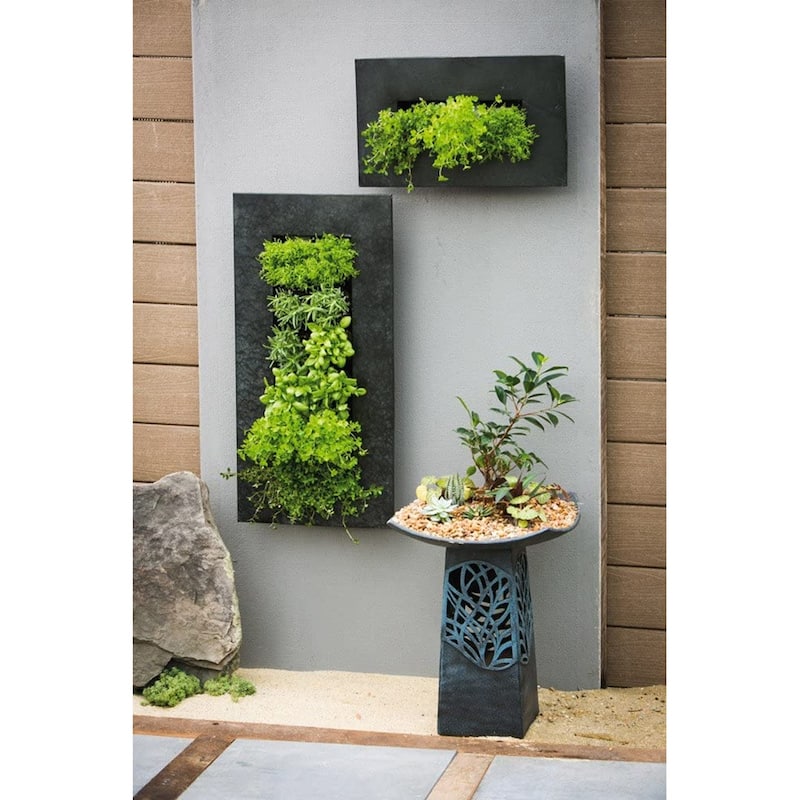 Carson Carrington Tasback Galvanized Steel/ Zinc Succulent Planter