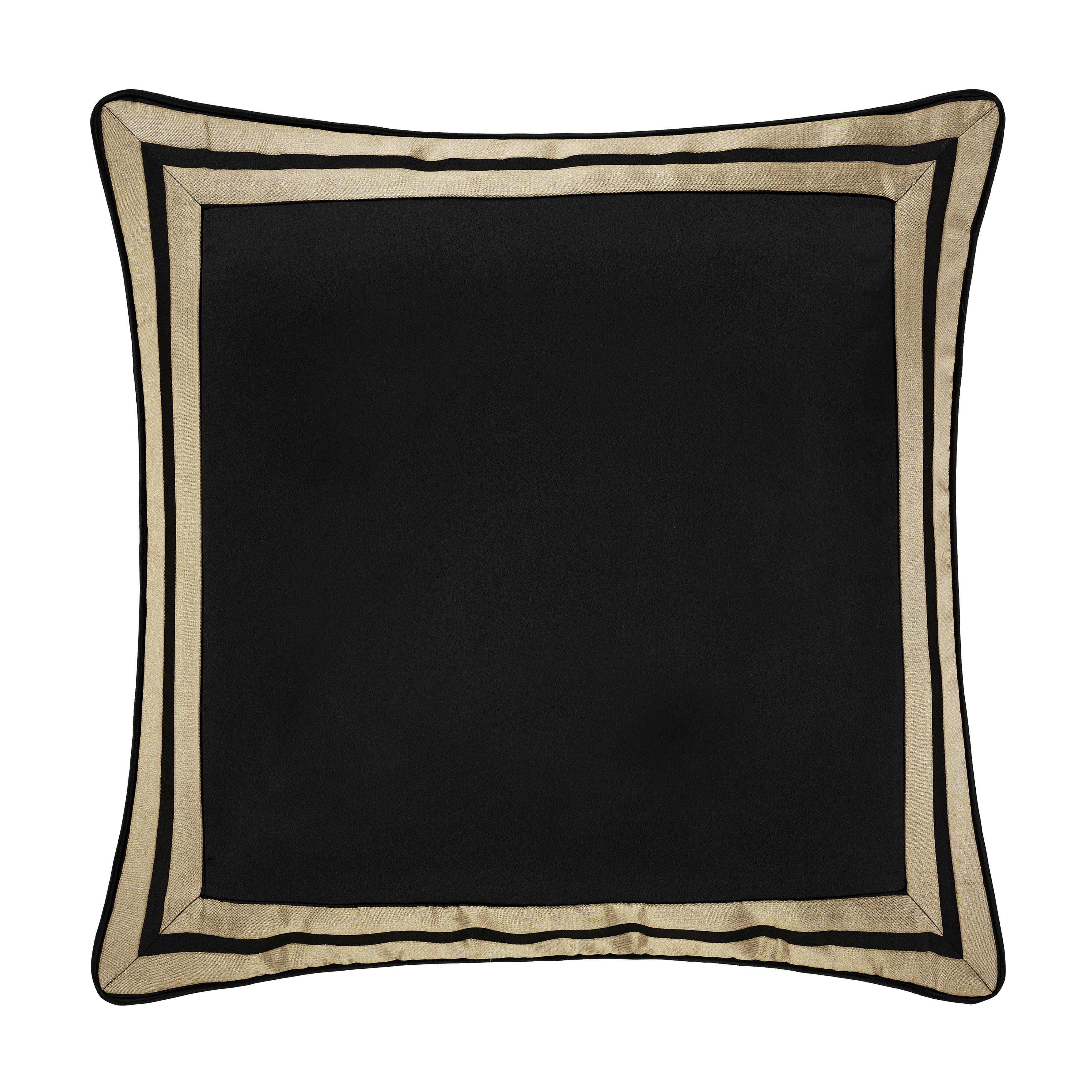 J. Queen New York Calvari Black And Gold Euro Sham