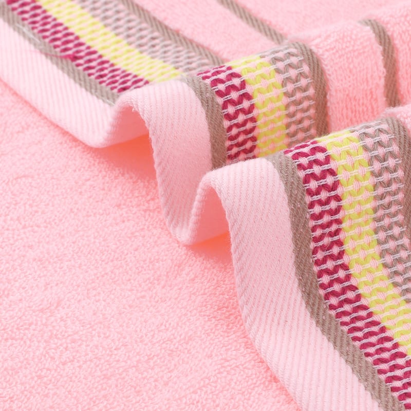 Hand Towels for Bathroom Cotton Striped Pattern Absorbent Soft Decorative Hands Face Towel