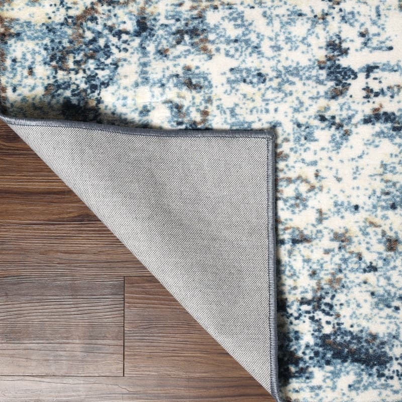 Superior Sabelle Non Slip Modern Medallion Foldable Washable Area Rug