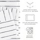 preview thumbnail 4 of 3, Becky Cameron Distressed Field Stripe Pattern 4 Piece Deep Pocket Bed Sheets Set
