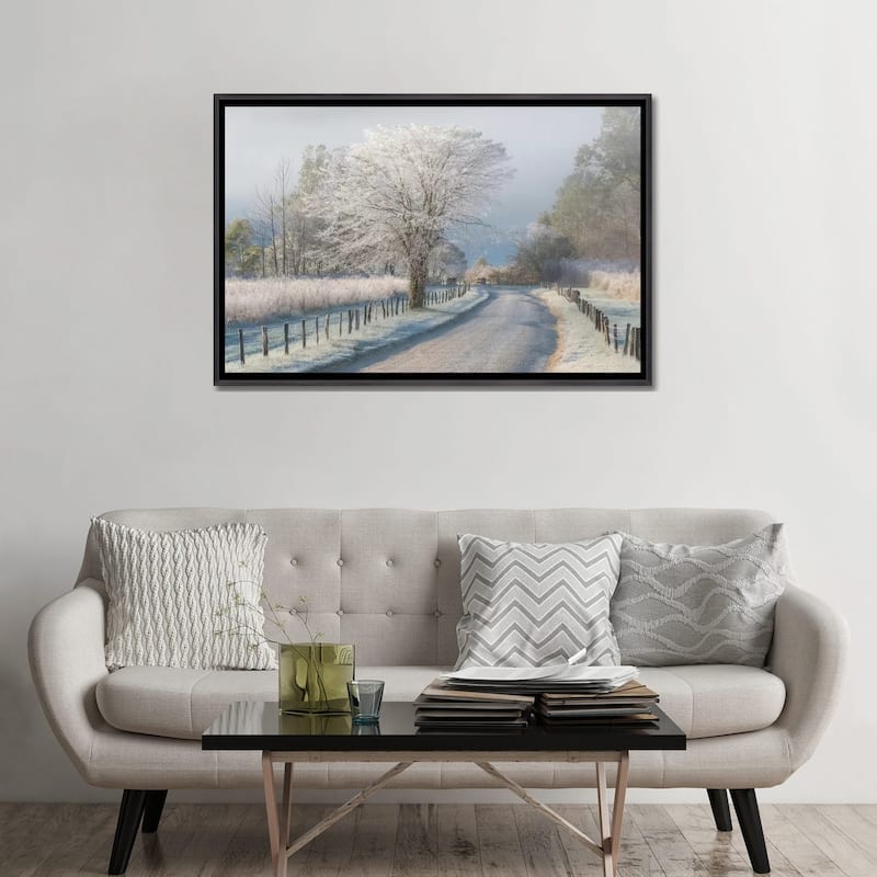 iCanvas "A Frosty Morning" by Chris Moore Framed