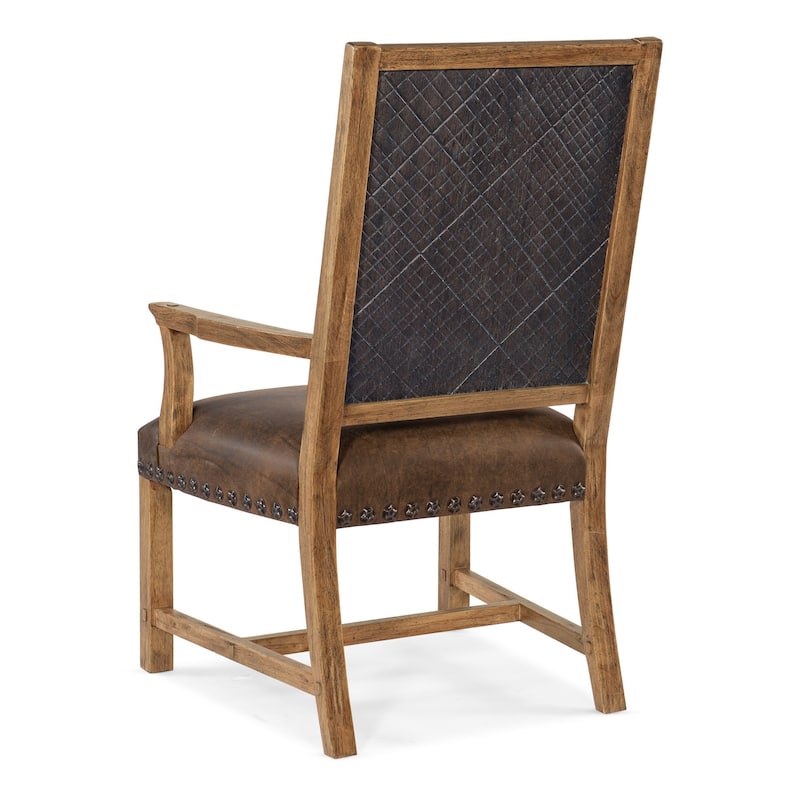 Hooker Furniture 6700-75300-80 Big Sky Wood Framed Leather Dining