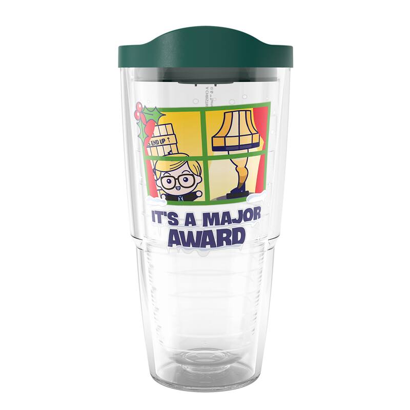 Tervis Warner Brothers Christmas Story Major Award Made in USA Double Walled Insulated Travel Tumbler, Classic - 24oz