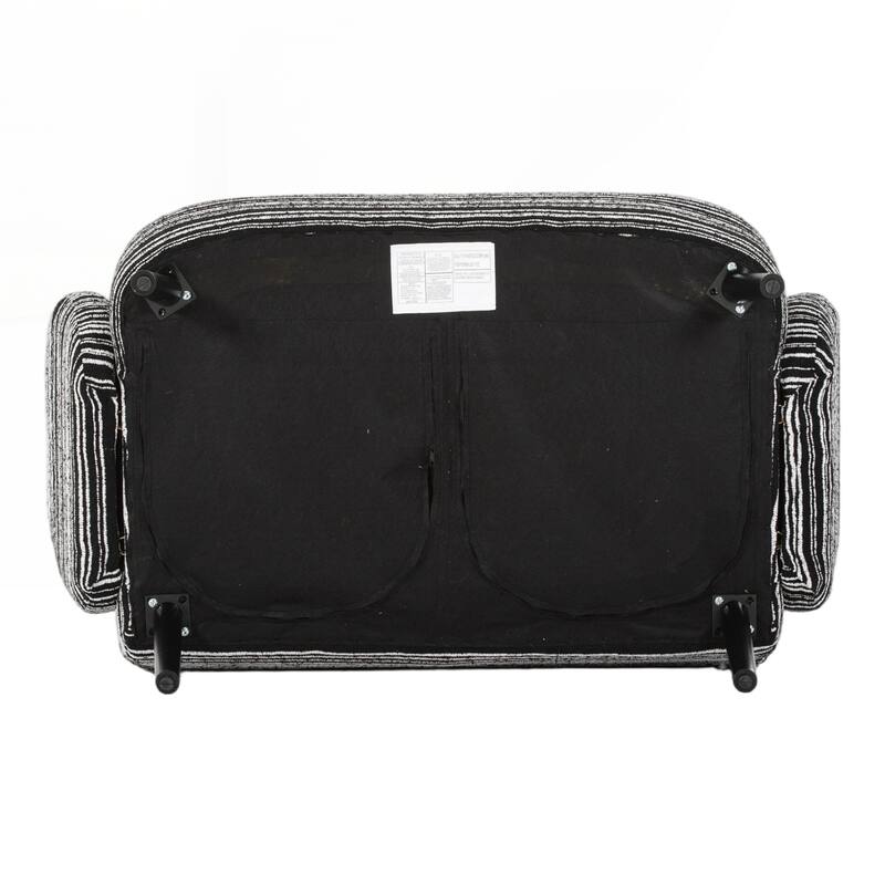 Modern style two-seater sofa with ultra-comfortable armrests, armrest pillows