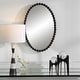 preview thumbnail 7 of 5, Uttermost 09876 Serna 20" W x 30" H Oval Framed Bathroom Mirror