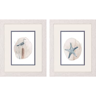 Seaside I S/2 Framed Art Under Glass