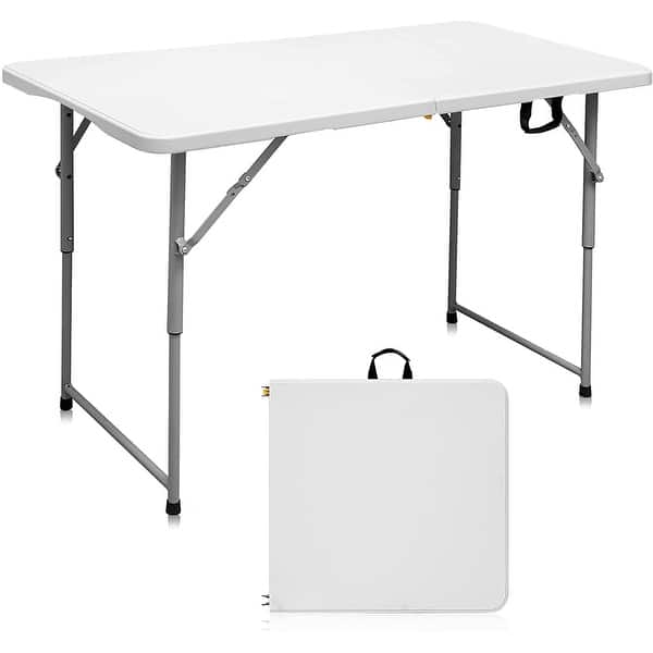 4 ft. Folding Table with Durable Resin Surface Bed Bath & Beyond