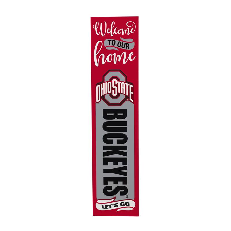 47" Double Sided Seasonal Porch Leaner, Ohio State University - 47" x 11.25"