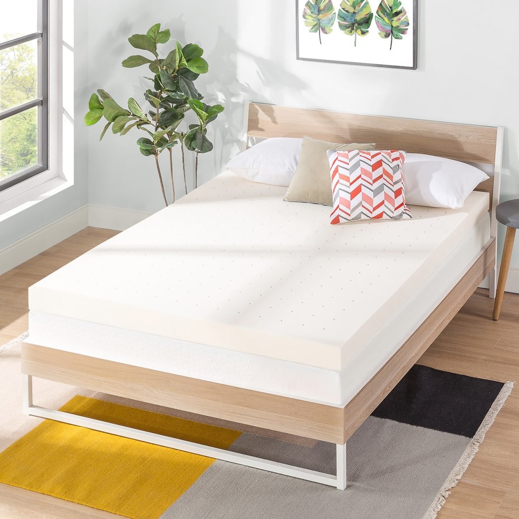 4 Inch Ventilated Memory Foam Bed Topper - Crown Comfort