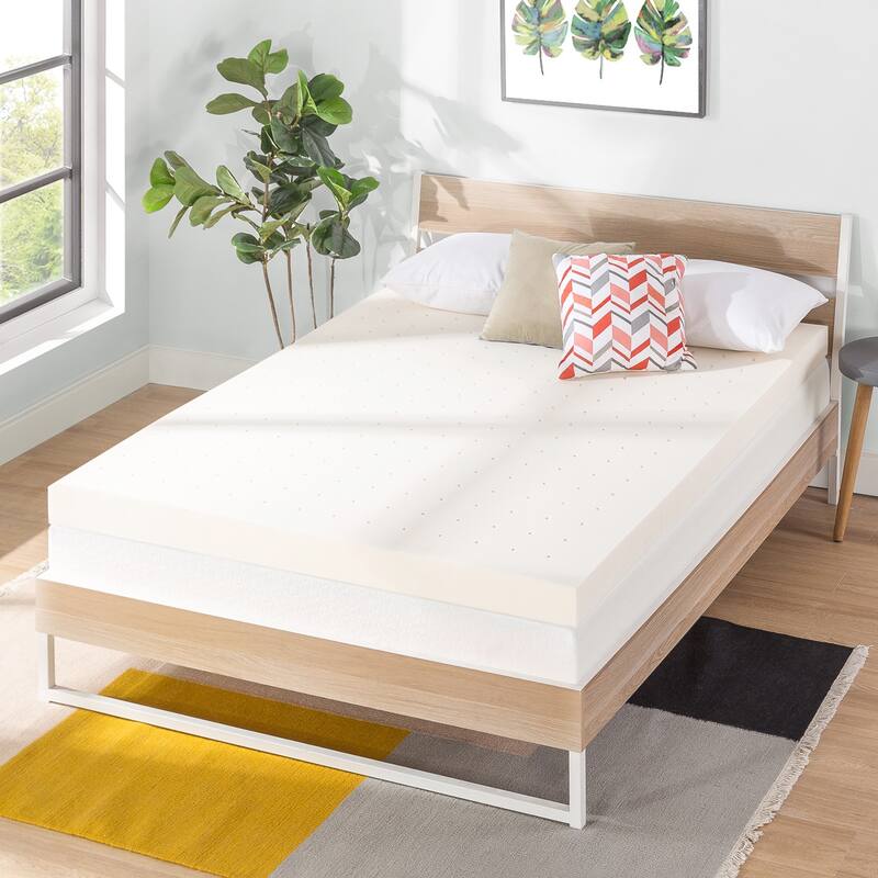 4 Inch Ventilated Memory Foam Bed Topper - Crown Comfort