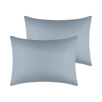 Set of 2 Satin Pillowcases with Envelope Closure for Home 20x26