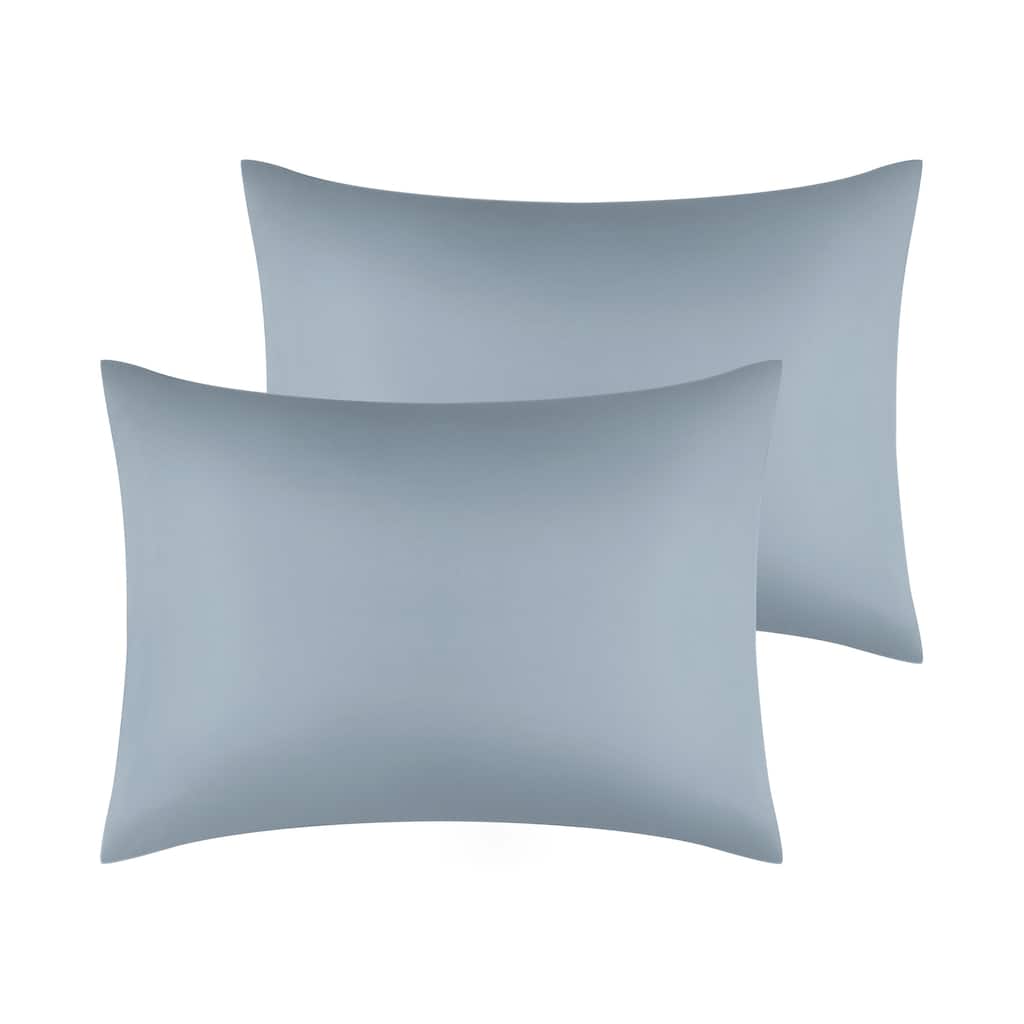 Set of 2 Satin Pillowcases with Envelope Closure for Home 20x26