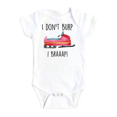 Snowmobile - Baby Boy Girl Clothes Infant Bodysuit Funny Cute Newborn