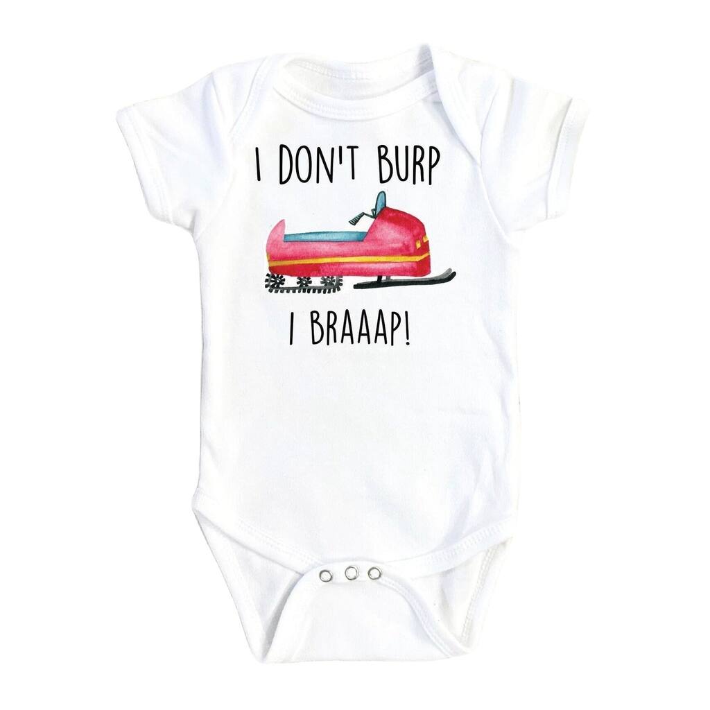 Snowmobile - Baby Boy Girl Clothes Infant Bodysuit Funny Cute Newborn