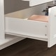 preview thumbnail 5 of 11, 63"W Wood Family Wardrobe Armoire Closet White Lacquer Clothing Rods