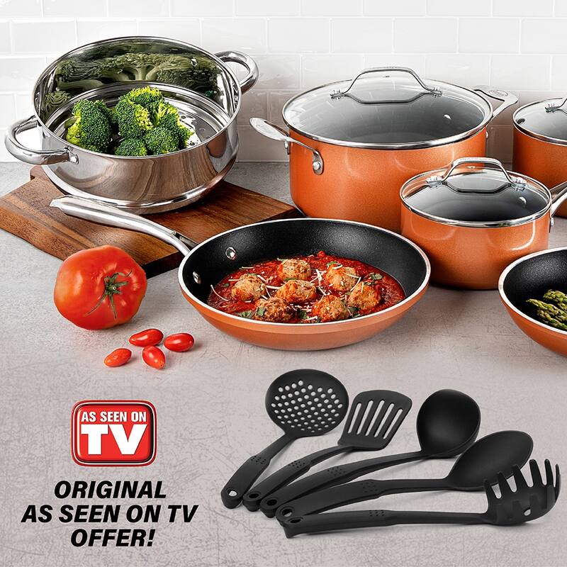 Gotham Steel Non Stick Cast Textured 15pc Set Bed Bath & Beyond