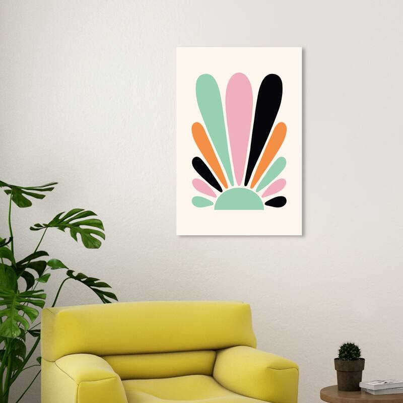 Wynwood Studio Canvas Abstract Sunny Petals Balloon Pink and Pastel Pink Modern & Contemporary Wall Art Canvas Print