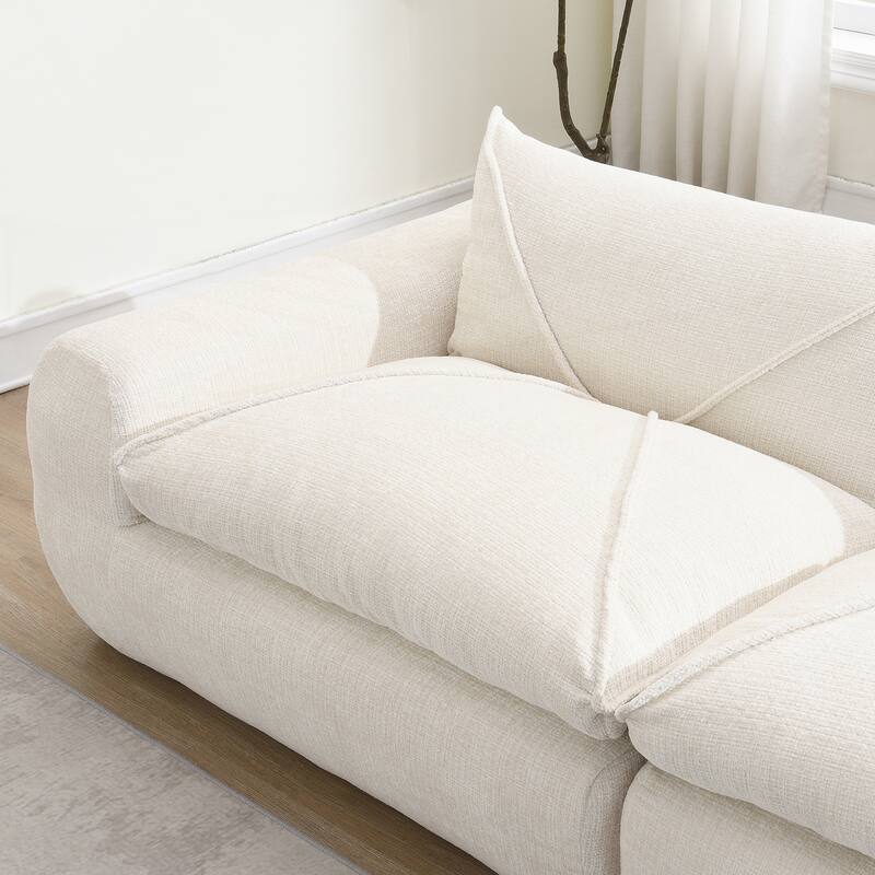 116 Inch Fully Compressed Sofa with High Density Foam