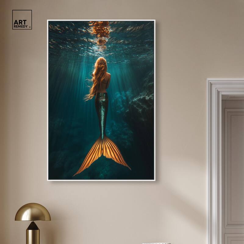 Mermaid Day Canvas by Art Remedy