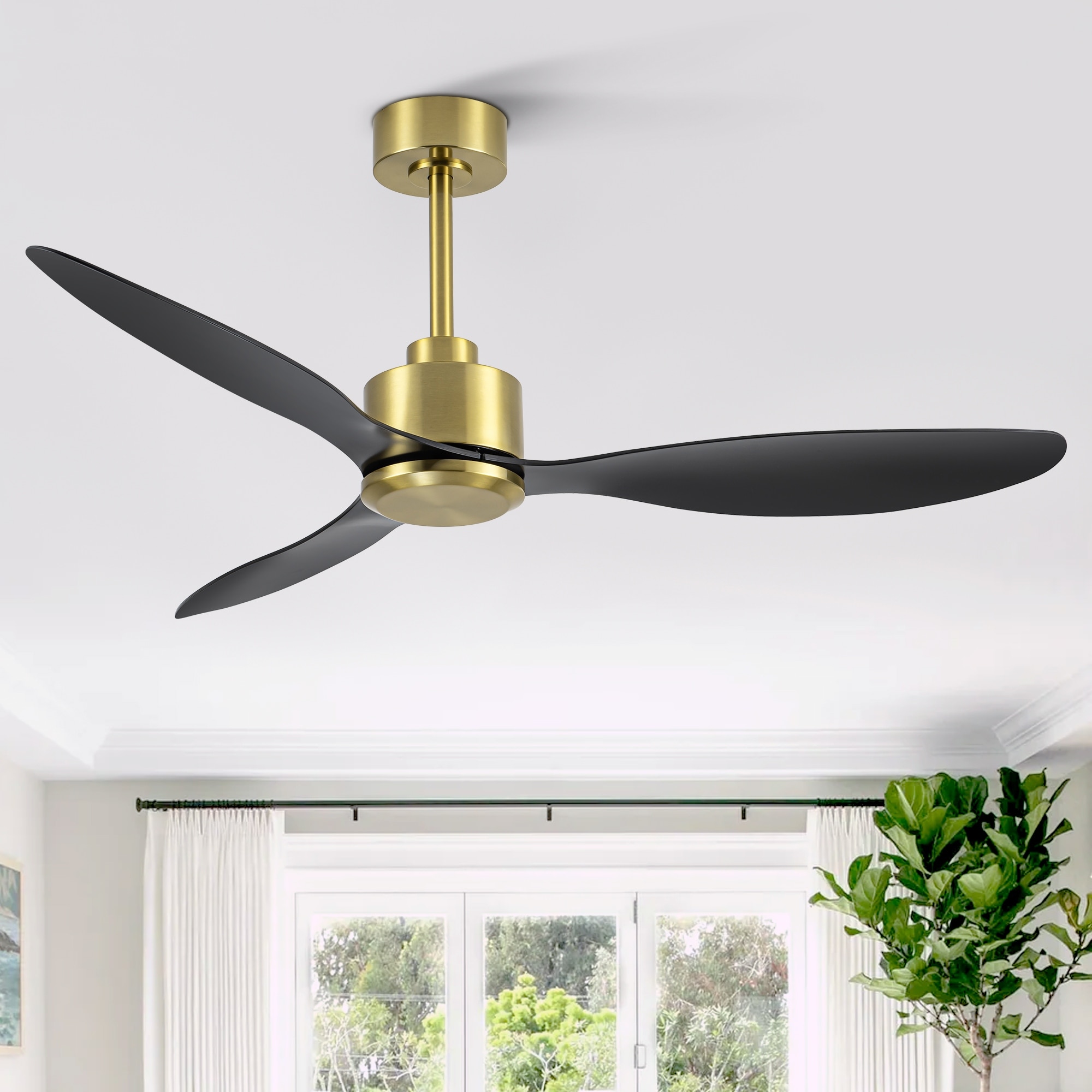 42/52-in 3-Blade Propeller Ceiling Fan with Remote without Light