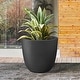 preview thumbnail 13 of 59, Kante 18 Inch Dia Round Concrete Planter, Indoor Outdoor Large Plant Pot